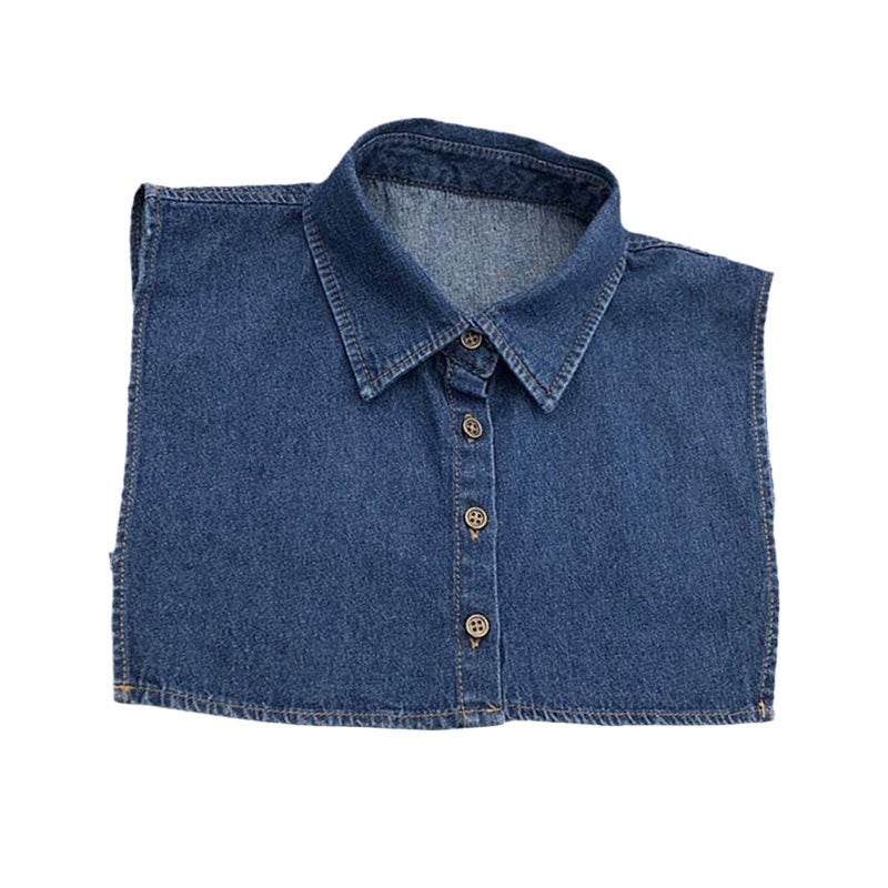 South Korea Denim Shirt Fake Collar Decorative Sweater Collar Pointed Collar Fake Collar For Men And Women Guangzhou - Image 5